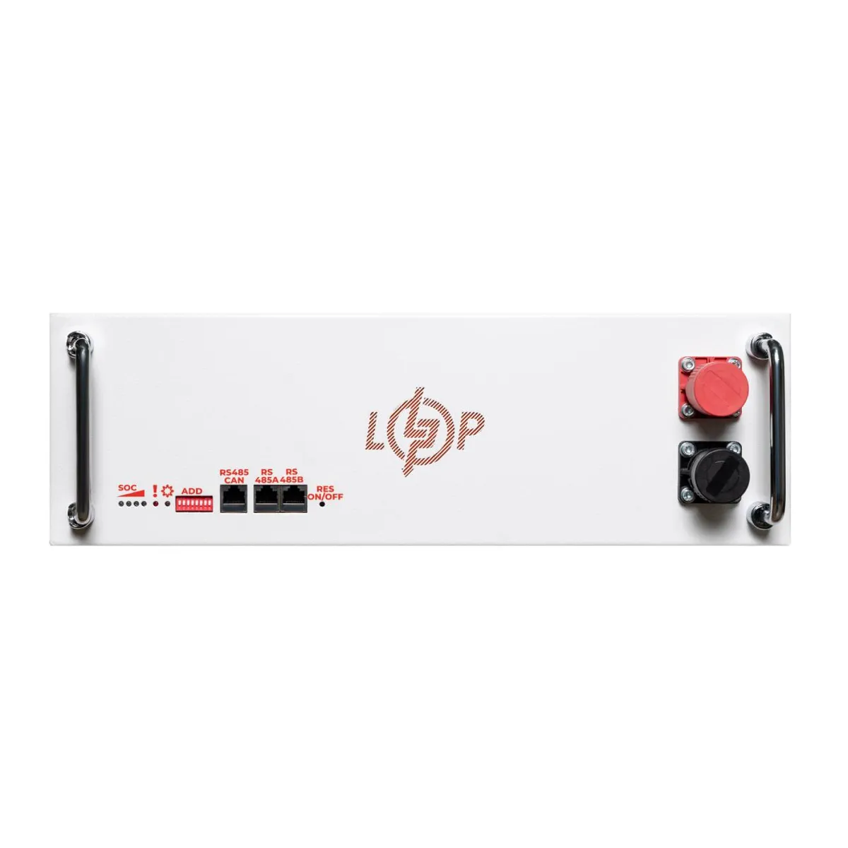 Акумулятор LP LiFePO4 51,2V - 100 Ah (5120Wh) (BMS SP 100A/50А) RM RS485/CAN WH - зображення 1