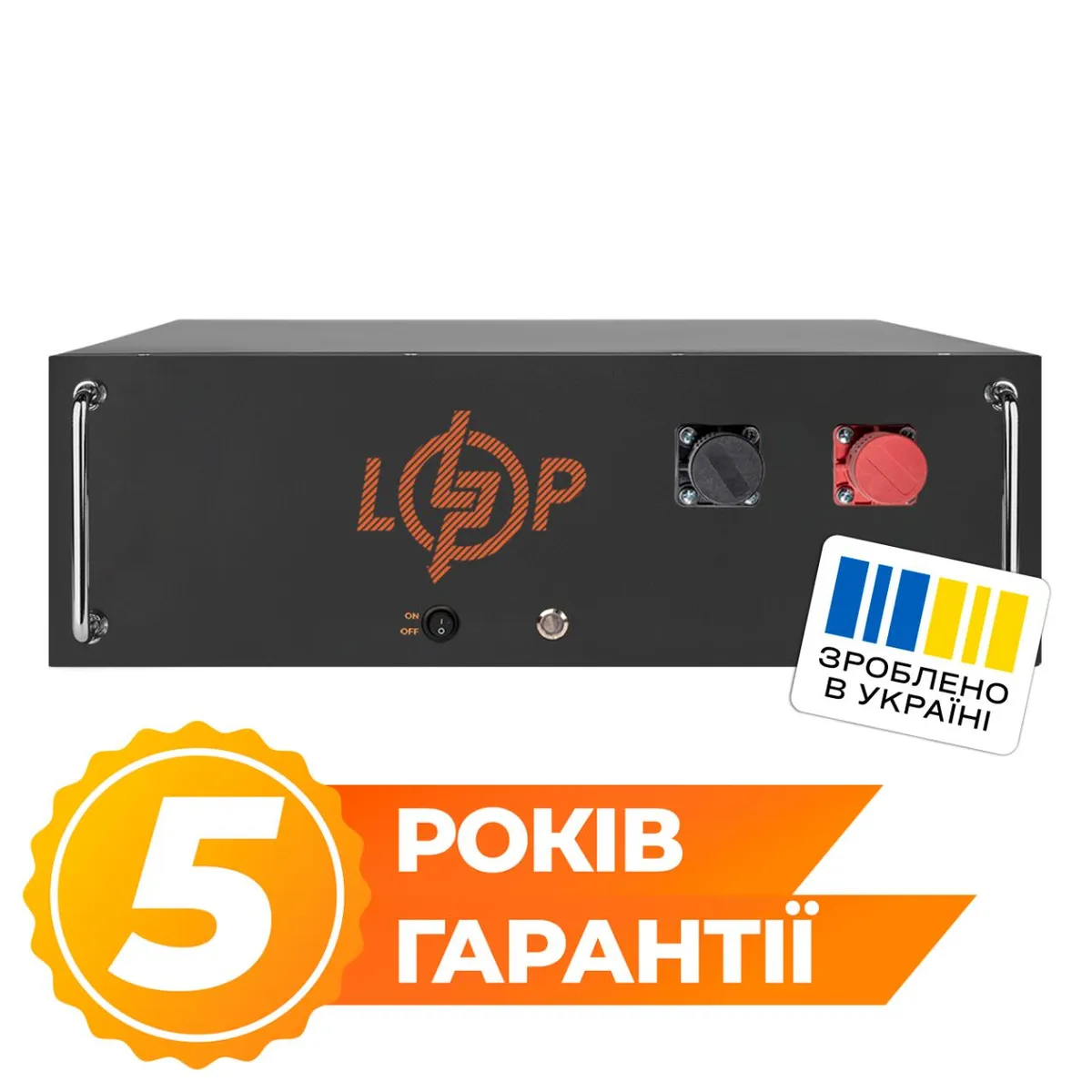 Акумулятор LP LiFePO4 51,2V - 100 Ah (5120Wh) (BMS JK 100A/50А) RM BL - мініатюра 2