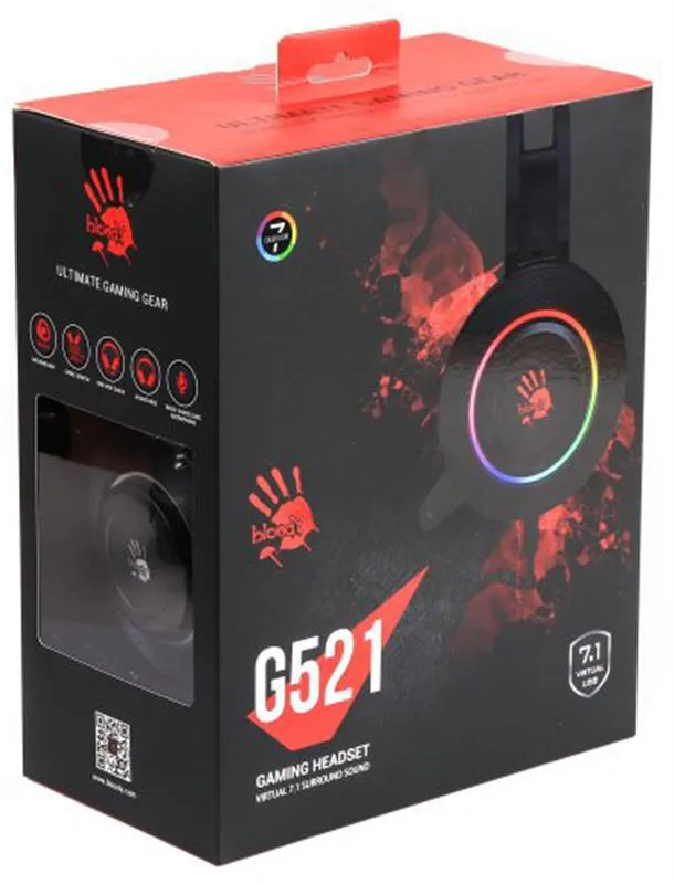 Гарнітура Bloody G521 Black - мініатюра 4