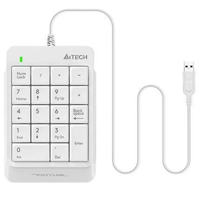 Цифровий клавiатурний блок A4Tech FK13P White - мініатюра 5