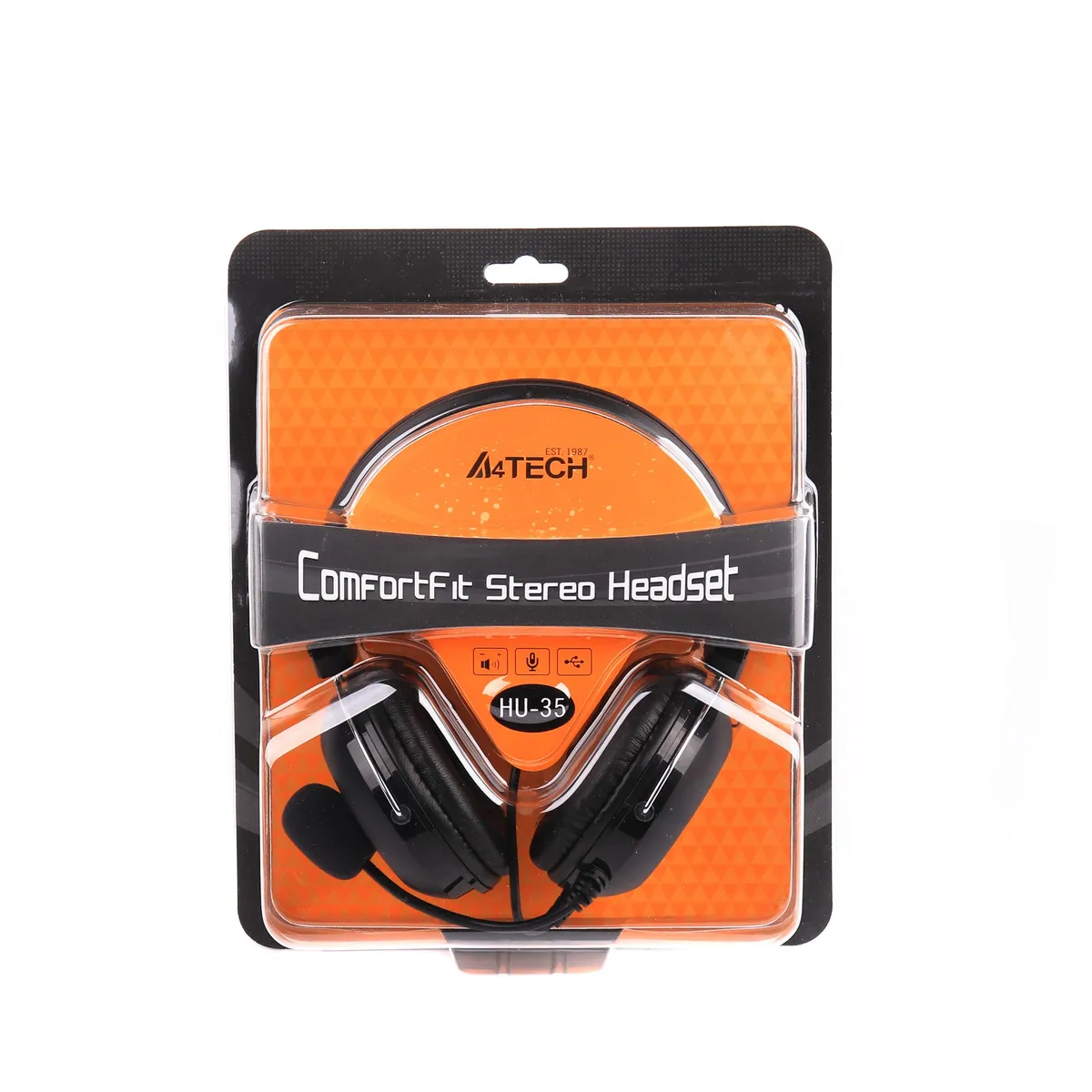 Гарнiтура A4Tech HU-35 Black - мініатюра 4