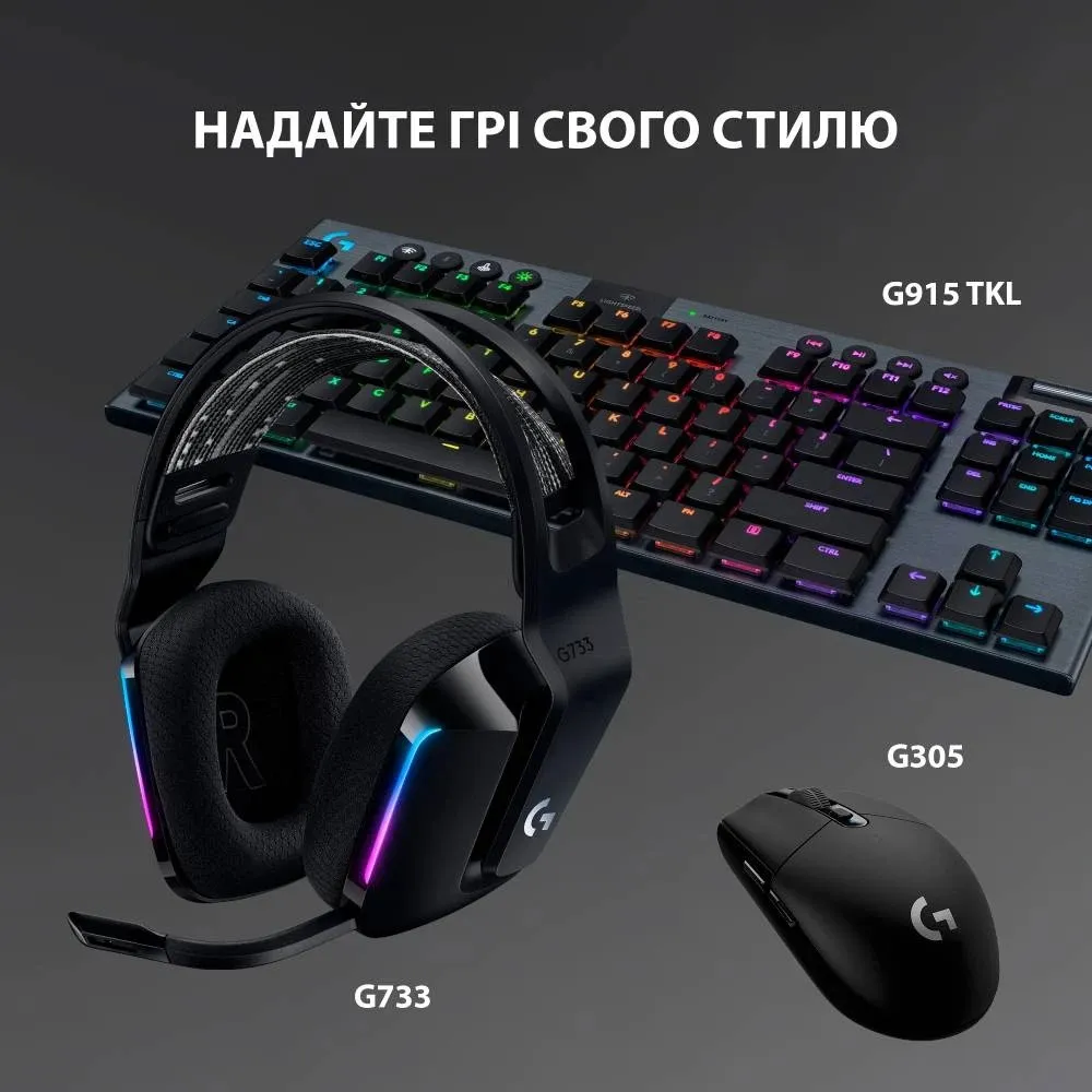 Гарнітура Logitech G733 Black (981-000864) - мініатюра 12