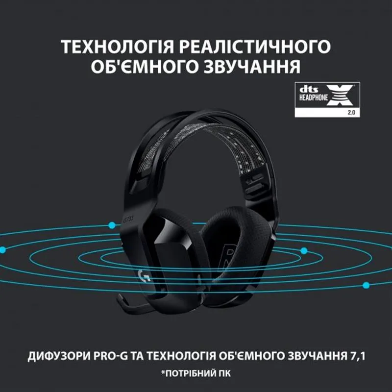 Гарнітура Logitech G733 Black (981-000864) - мініатюра 4