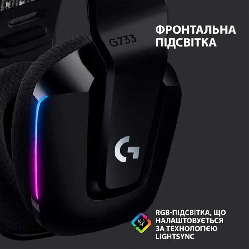 Гарнітура Logitech G733 Black (981-000864) - мініатюра 7