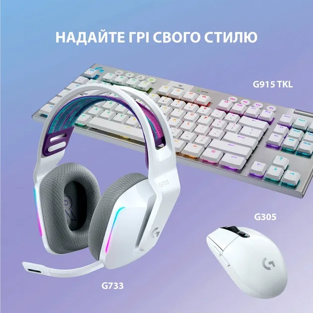 Гарнітура Logitech G733 White (981-000883) - мініатюра 7