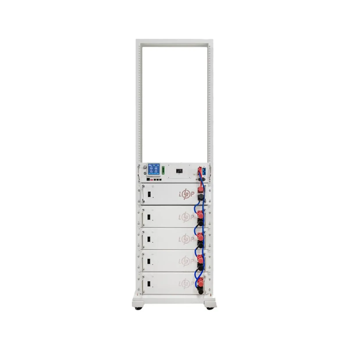 Акумулятор LP LiFePO4 Battery HVM 256V 100Ah (25600Wh) BMS 125А AB Lrack white - зображення 1