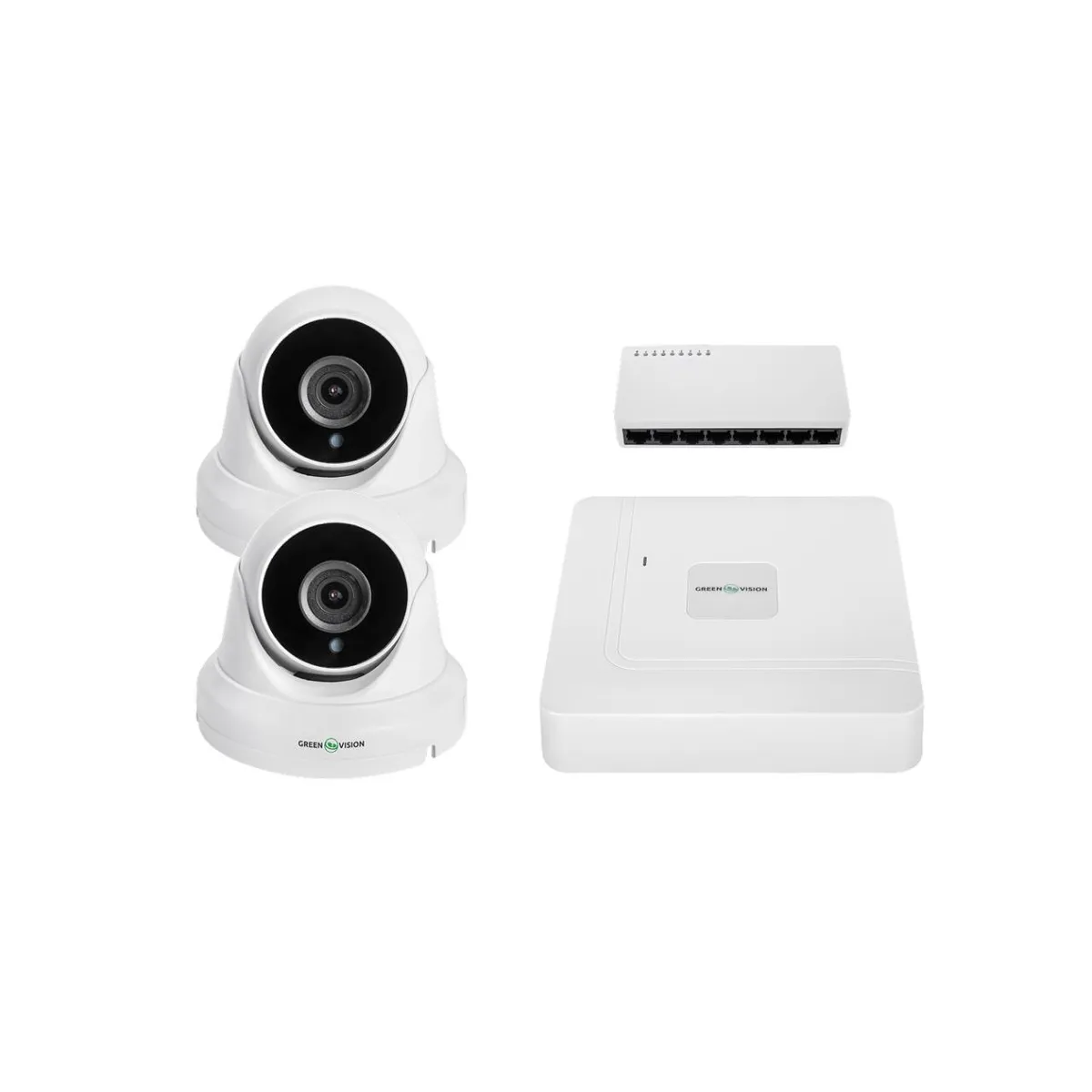 Комплект відеоспостереження на дві камери GV-IP-K-W95/ 5MP - зображення 1