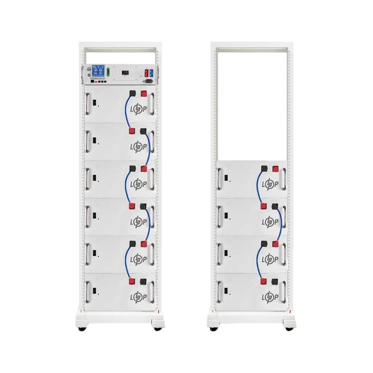 Акумулятор LP LiFePO4 Battery HVM 512V 150Ah (76800 Wh) BMS 125А AB Lrack white - зображення 1