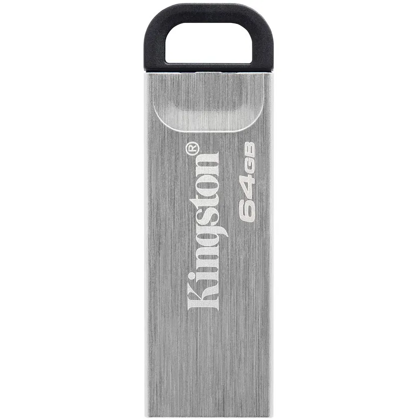 Флеш-накопичувач USB3.2 64GB Kingston DataTraveler Kyson Silver/Black (DTKN/64GB) - зображення 1