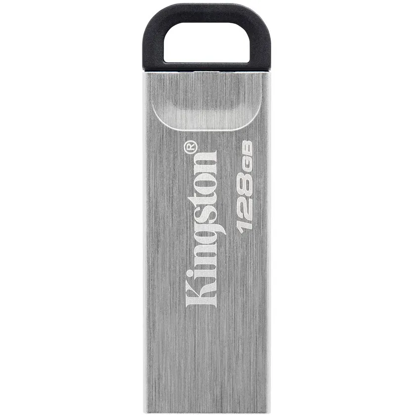 Флеш-накопичувач USB3.2 128GB Kingston DataTraveler Kyson Silver/Black (DTKN/128GB) - зображення 1