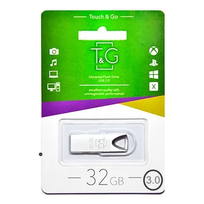 Флеш-накопичувач USB3.0 32GB T&G 117 Metal Series Silver (TG117SL-32G3) - мініатюра 2