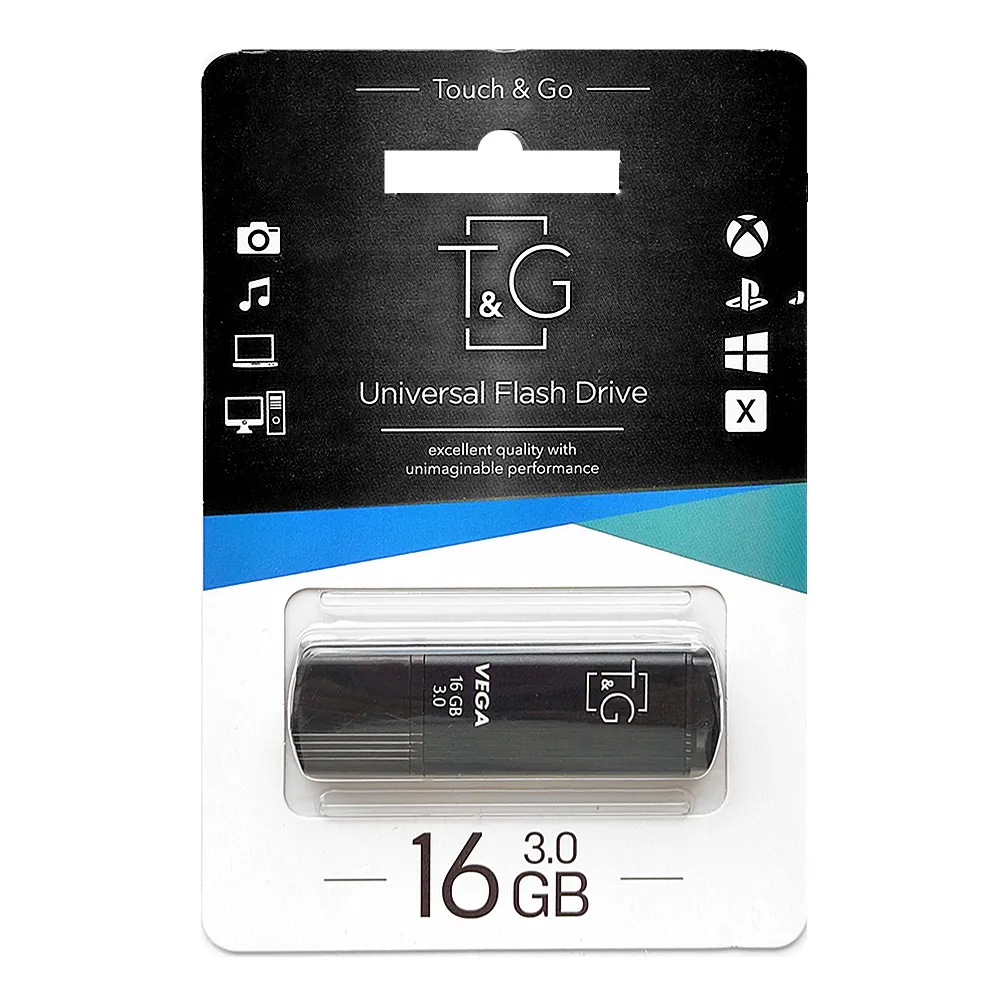 Флеш-накопичувач USB3.0 16GB T&G 121 Vega Series Black (TG121-16GB3BK) - мініатюра 2