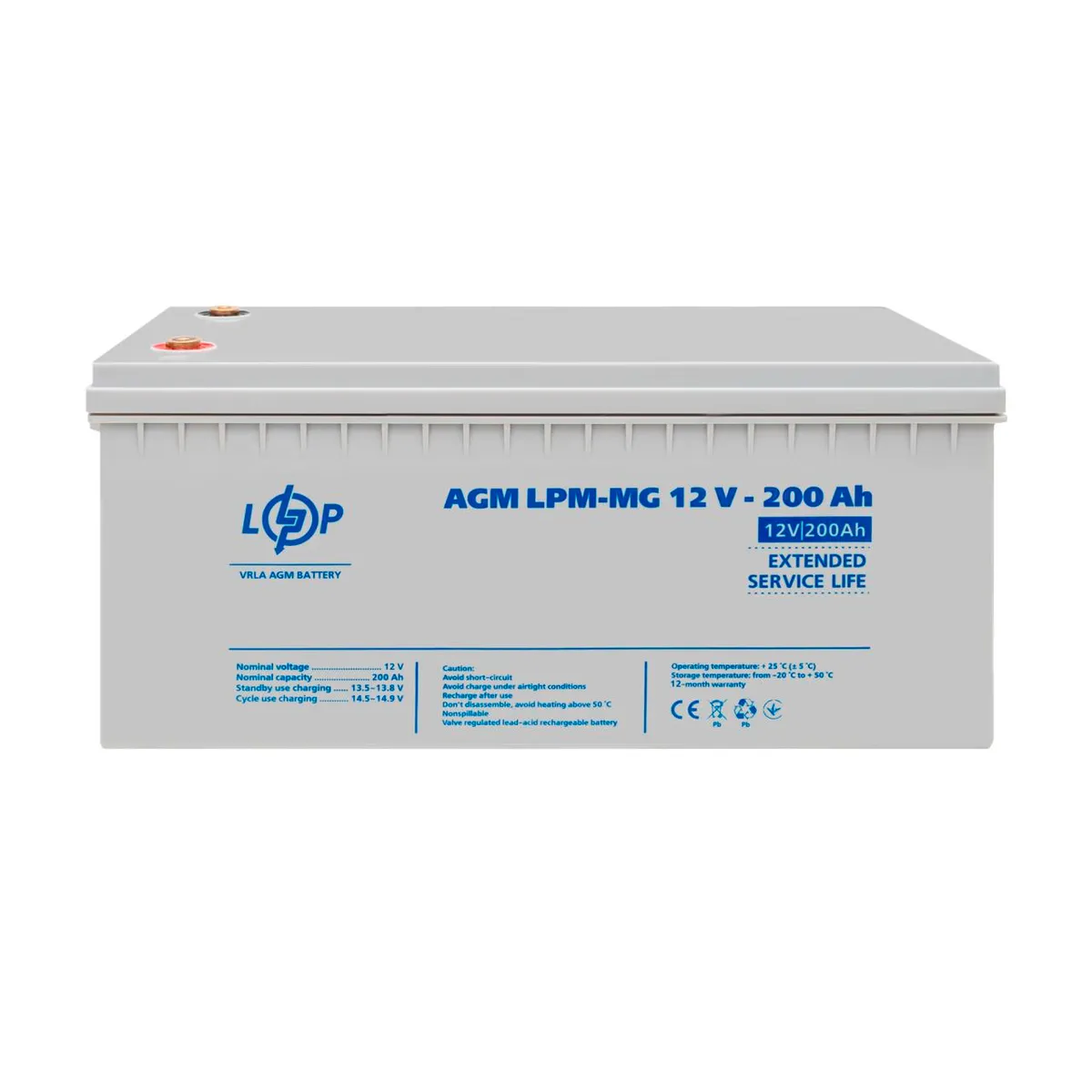 Акумулятор мультигелевий LPM-MG 12V - 200 Ah - мініатюра 2