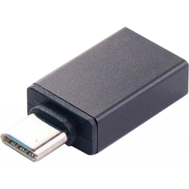 Адаптер Dengos OTG USB-USB Type-C Black (ADP-009) - зображення 1