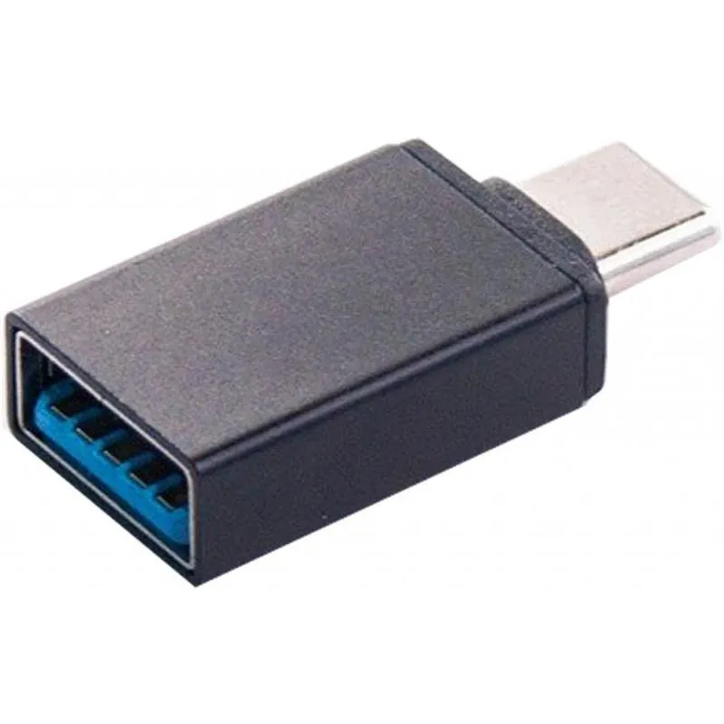Адаптер Dengos OTG USB-USB Type-C Black (ADP-009) - мініатюра 2