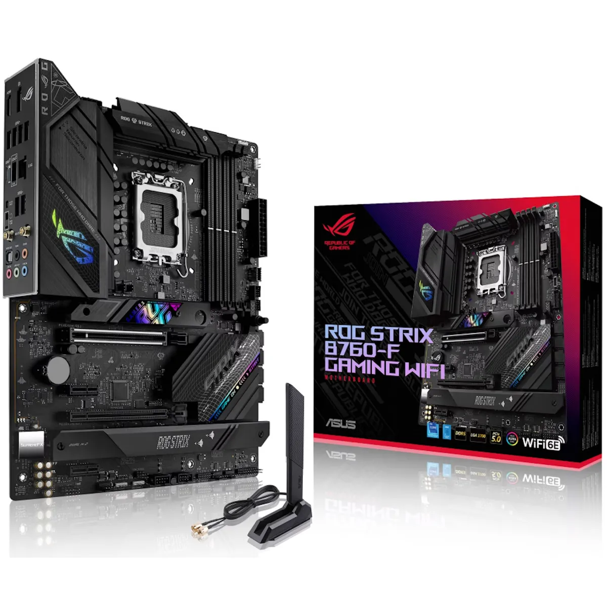 Материнська плата Asus ROG Strix B760-F Gaming WiFi Socket 1700 - мініатюра 8