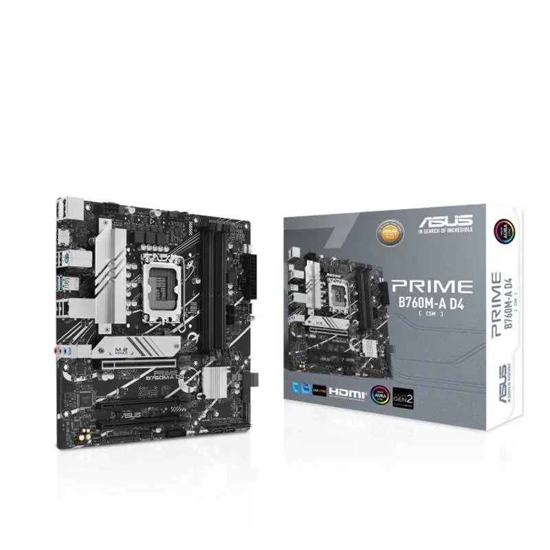 Материнська плата Asus Prime B760M-A D4-CSM Socket 1700 - зображення 1