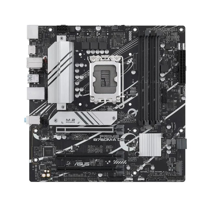 Материнська плата Asus Prime B760M-A D4-CSM Socket 1700 - мініатюра 2