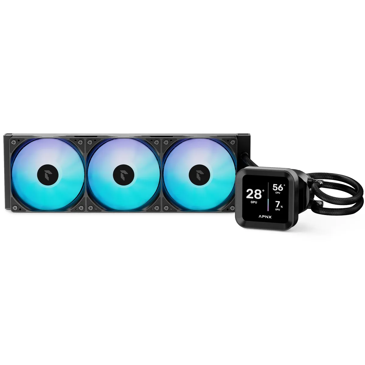 Система водяного охолодження APNX LC1-D 360 BK (APLA-SV36117.11) - зображення 1
