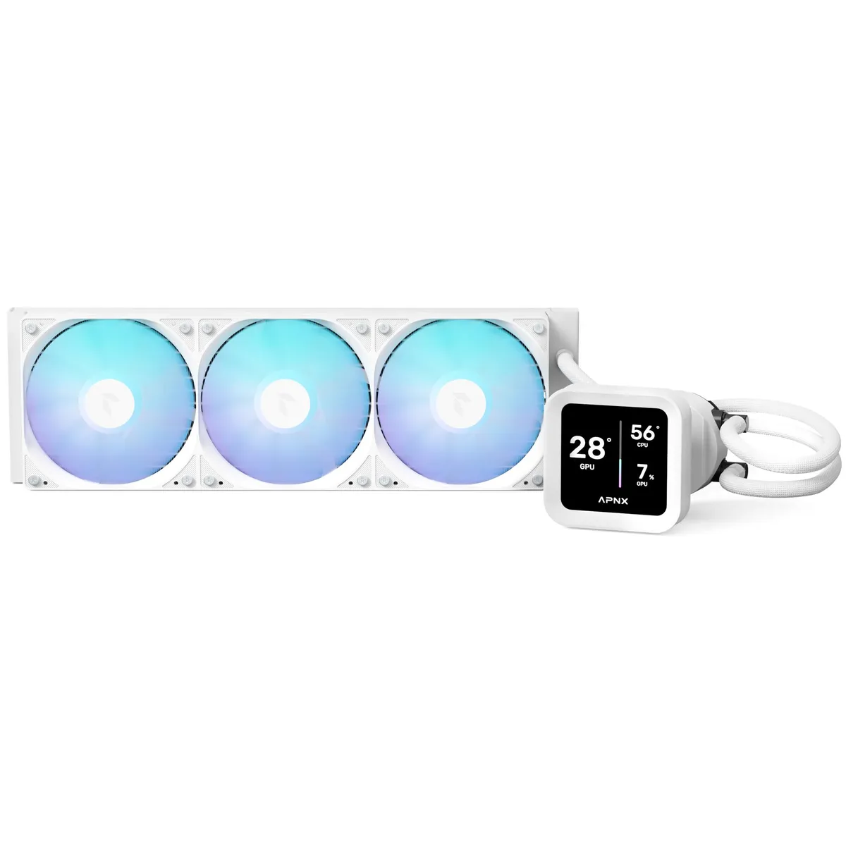 Система водяного охолодження APNX LC1-D 360 WH (APLA-SV36117.21) - зображення 1