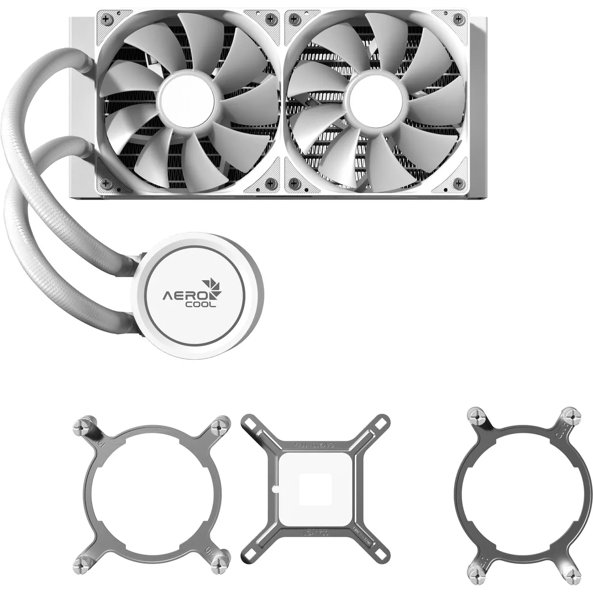 Система водяного охолодження AeroCool Abyss L240R White (ACLA-AB24117.21) - мініатюра 4
