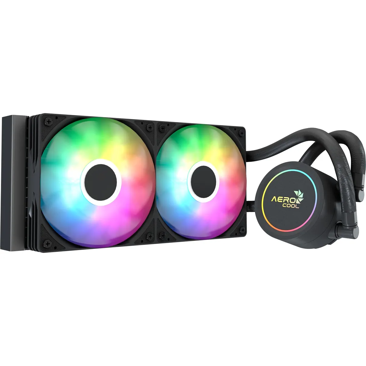Система водяного охолодження AeroCool Abyss L240R Black (ACLA-AB24117.11) - зображення 1