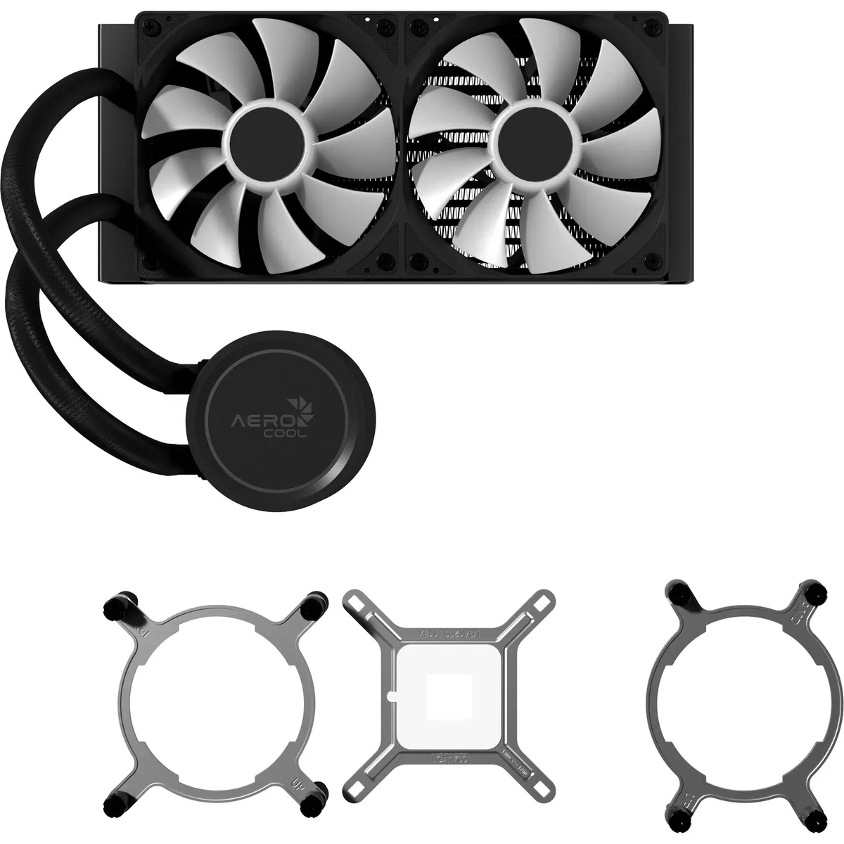 Система водяного охолодження AeroCool Abyss L240R Black (ACLA-AB24117.11) - мініатюра 4