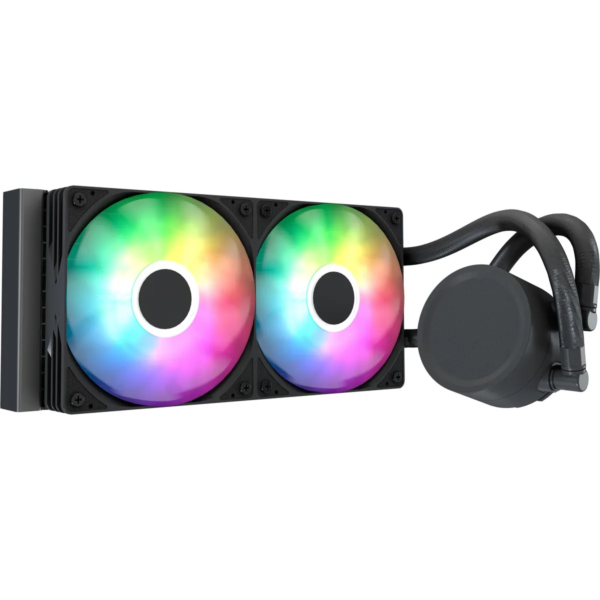 Система водяного охолодження AeroCool Abyss L240R Digi Black (ACLA-AD24117.11) - мініатюра 3