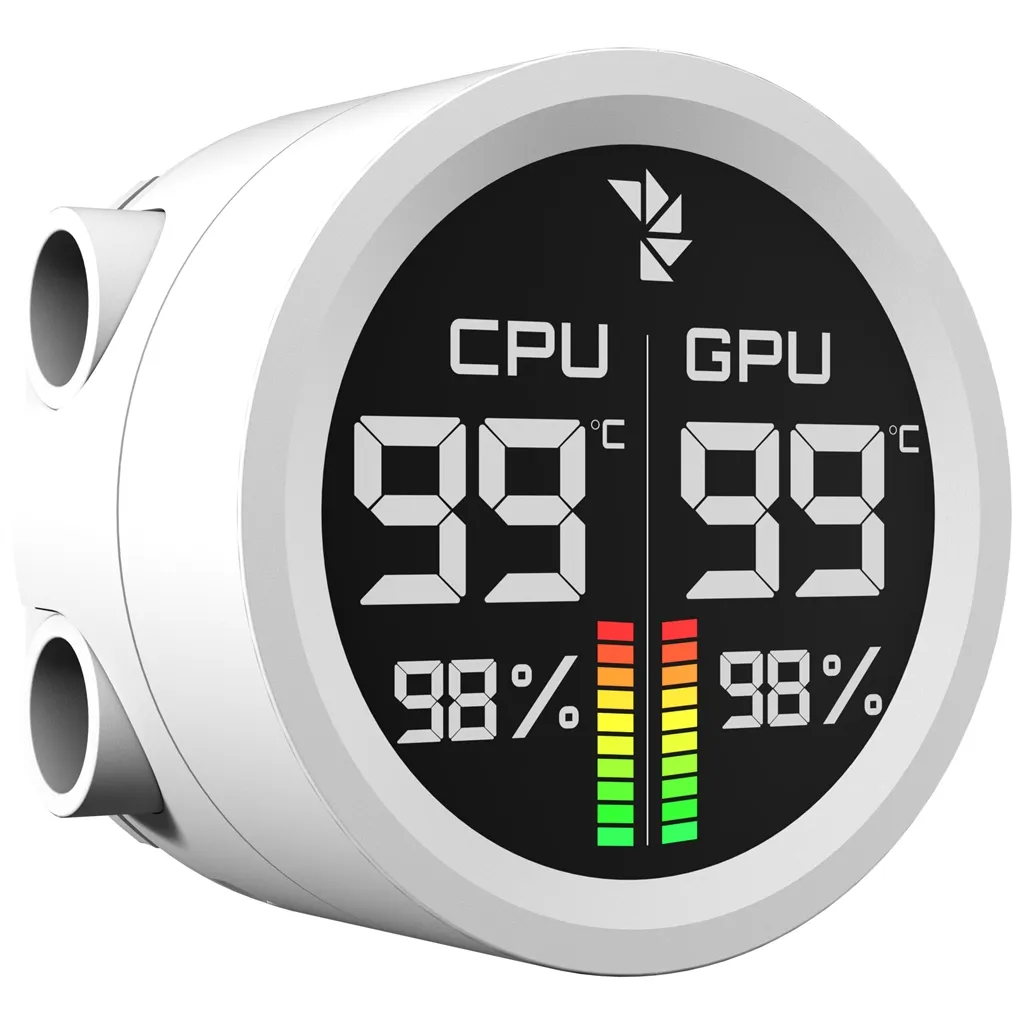 Система водяного охолодження AeroCool Abyss L240R Digi White (ACLA-AD24117.21) - мініатюра 2