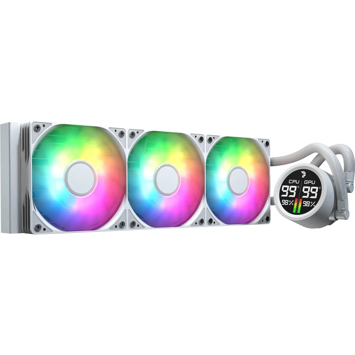 Система водяного охолодження AeroCool Abyss L360R Digi White (ACLA-AD36117.21) - зображення 1