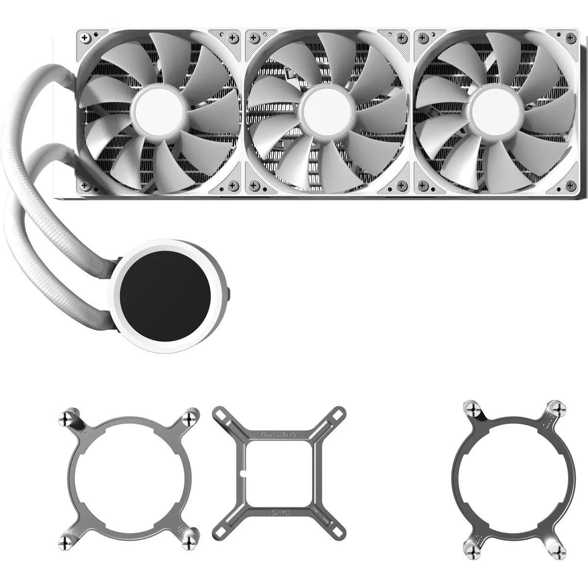 Система водяного охолодження AeroCool Abyss L360R Digi White (ACLA-AD36117.21) - мініатюра 3