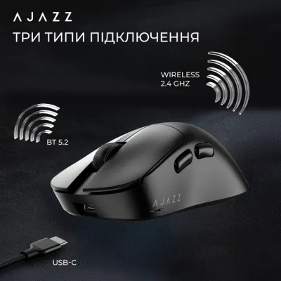 Ігрова бездротова миша Ajazz  AJ179 v2 max black-3 Mod-3311 - мініатюра 11