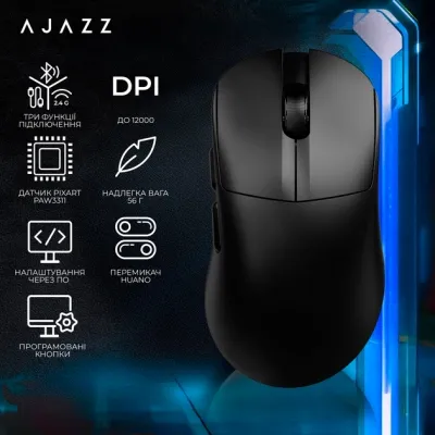 Ігрова бездротова миша Ajazz  AJ179 v2 max black-3 Mod-3311 - мініатюра 4
