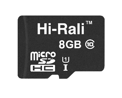 Карта пам`ятi MicroSDHC 8GB UHS-I Class 10 Hi-Rali (HI-8GBSD10U1-00) - зображення 1