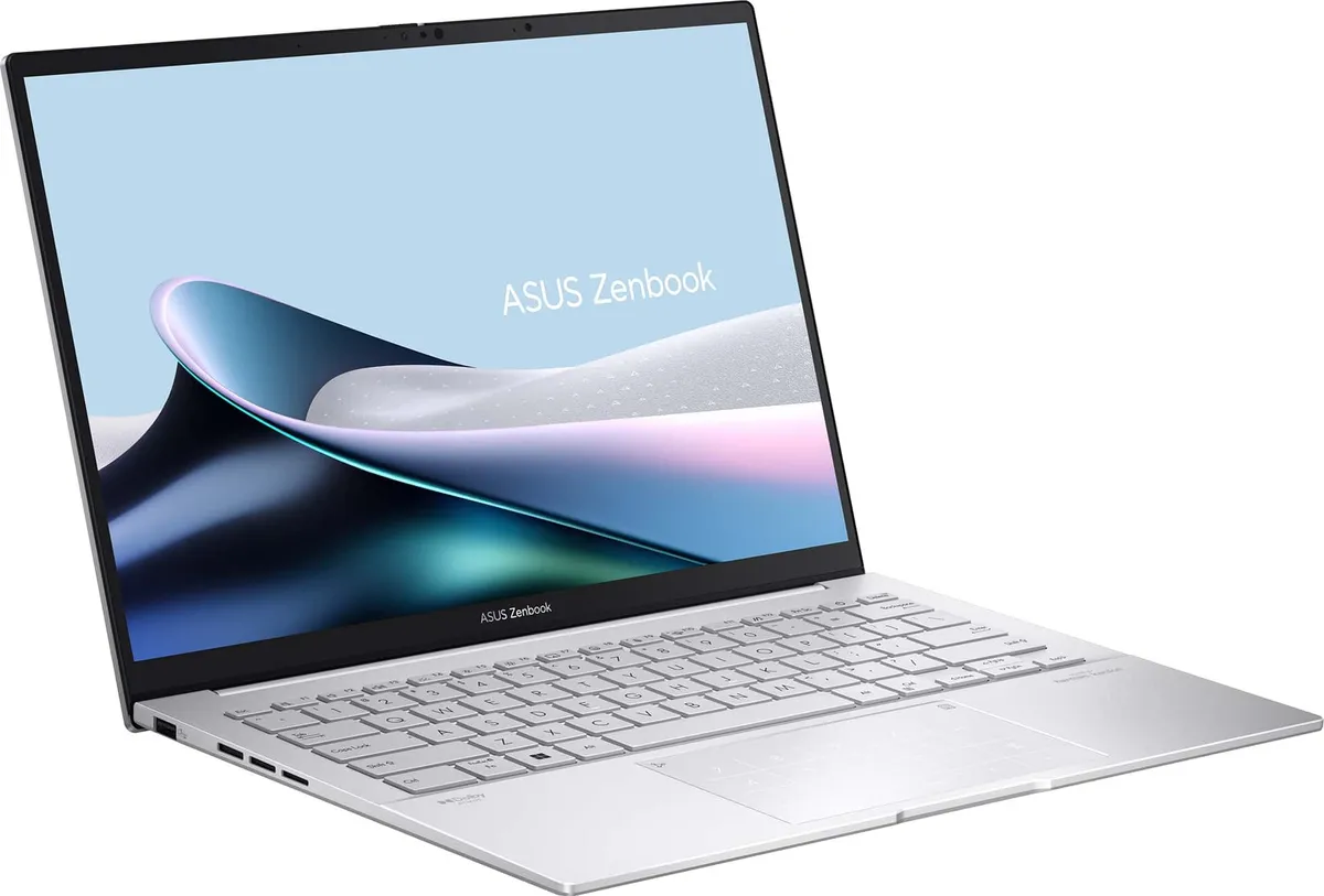 Ноутбук Asus Zenbook 14 OLED UX3405CA-ST1256 (90NB14W2-M01V30) Foggy Silver - мініатюра 3