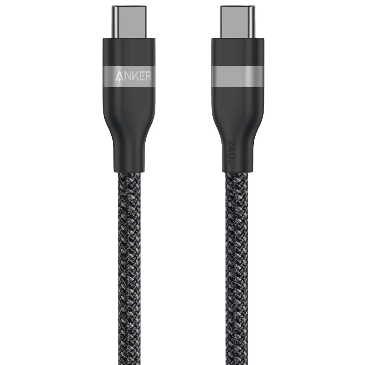 Кабель Anker Upcycled-Braided USB-C - USB-C (M/M), 240W, 0.9 м, Black (A82E2H11) - зображення 1