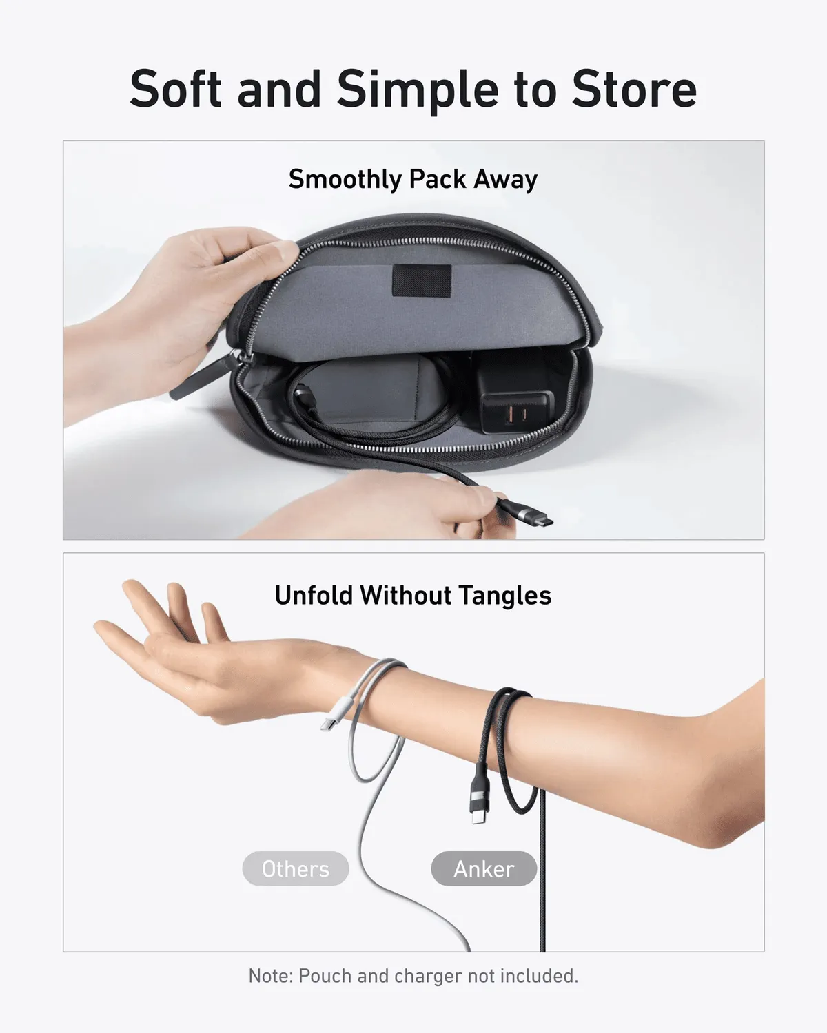 Кабель Anker Upcycled-Braided USB-C - USB-C (M/M), 240W, 0.9 м, Black (A82E2H11) - мініатюра 5