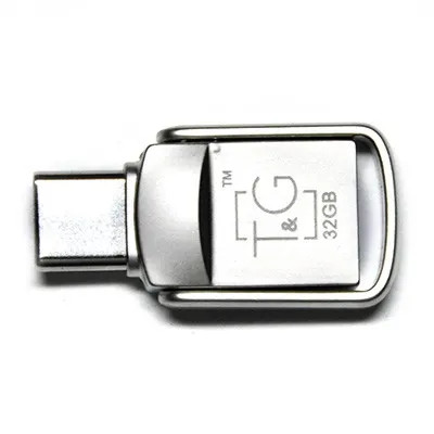 Флеш-накопичувач USB3.0 32GB Type-C T&G 104 Metal Series Silver (TG104TC-32G3) - зображення 1
