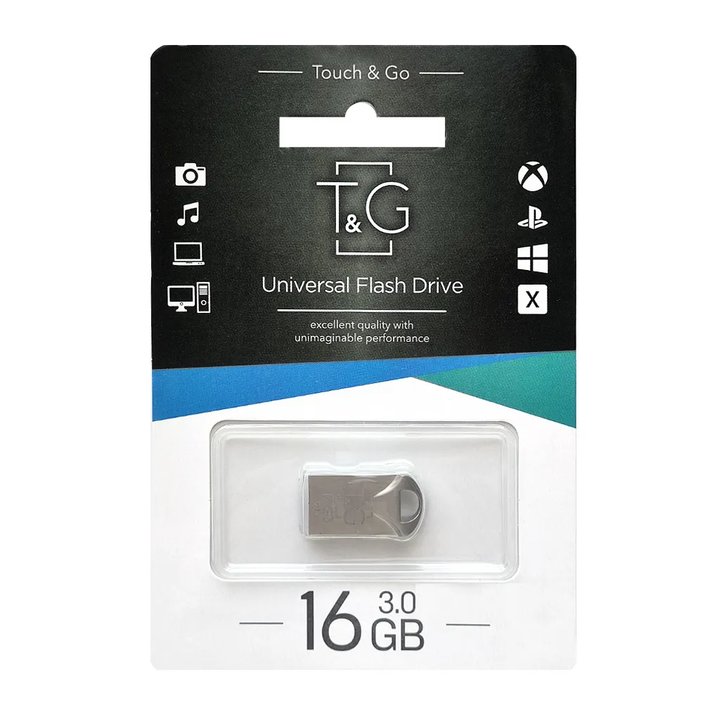 Флеш-накопичувач USB3.0 16GB T&G 106 Metal Series Silver (TG106-16G3) - мініатюра 2