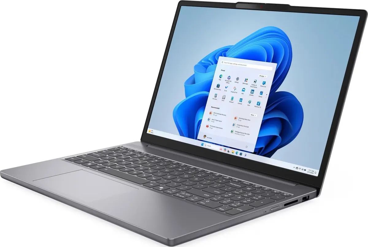 Ноутбук Lenovo IdeaPad Slim 3 15IRH10 (83K100YSRA) Luna Grey - мініатюра 3