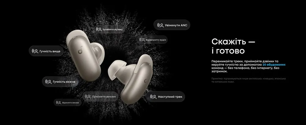 Bluetooth-гарнітура Anker SoundCore Liberty 5 Pro Max Golden (D1204GB1) - мініатюра 13