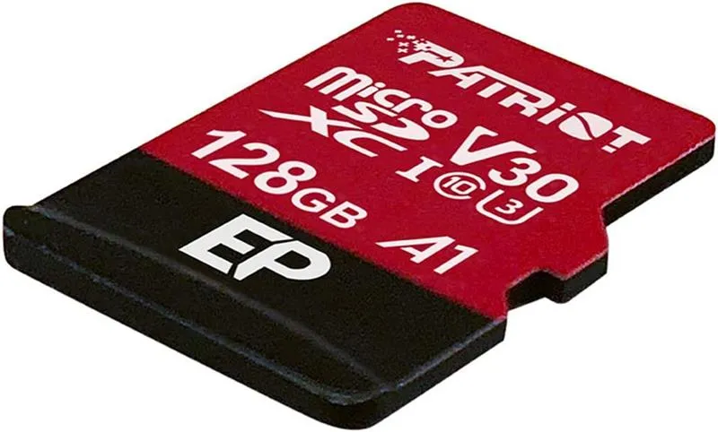 Карта пам`ятi MicroSDXC 128GB UHS-I/U3 Class 10 Patriot EP A1 R90/W80MB/s + SD-adapter (PEF128GEP31MCX) - зображення 1