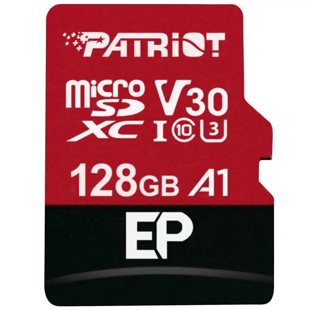 Карта пам`ятi MicroSDXC 128GB UHS-I/U3 Class 10 Patriot EP A1 R90/W80MB/s + SD-adapter (PEF128GEP31MCX) - мініатюра 2