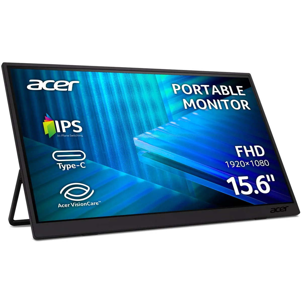 Монітор 15.6" Acer PM161QJ2bmiuux (UM.ZP1EE.201) IPS Black - зображення 1