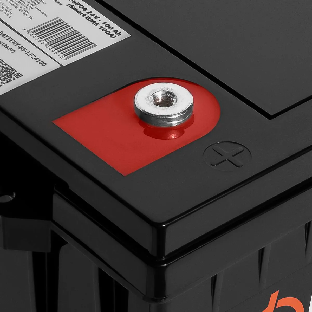 Акумулятор LP LiFePO4 24V (25,6V) - 100 Ah (2560Wh) (Smart BMS 100А) с BT пластик - мініатюра 5