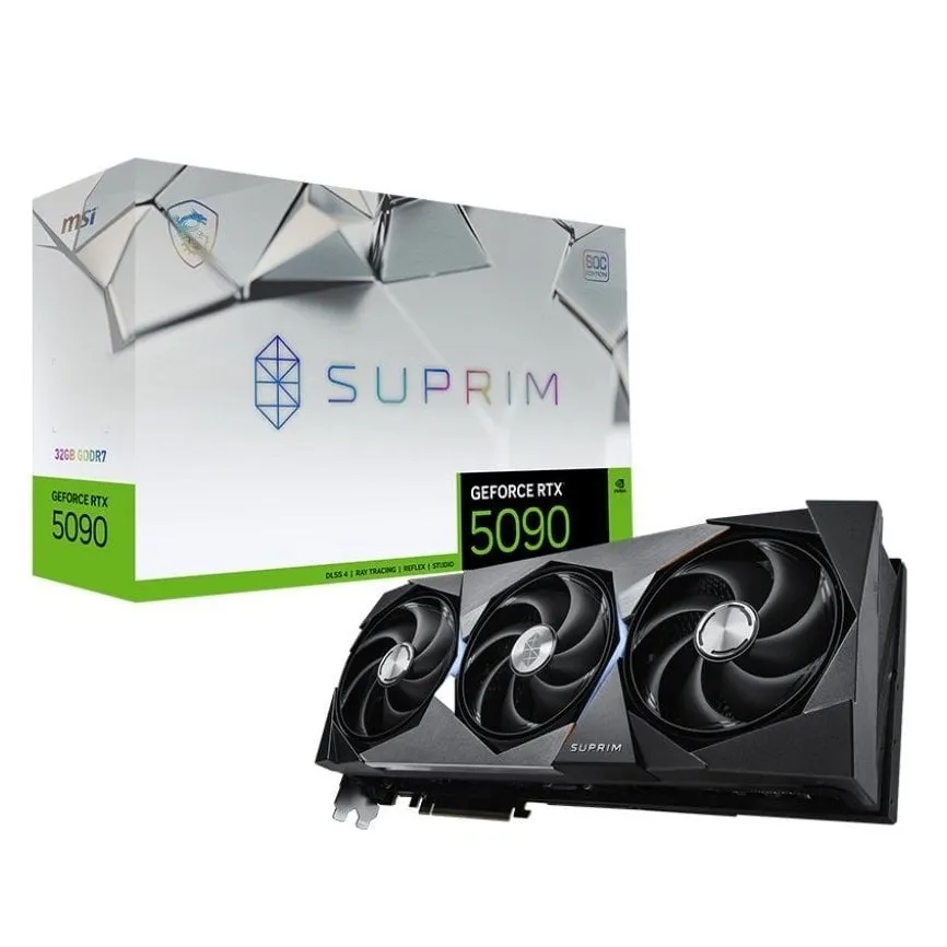 Відеокарта GF RTX 5090 32GB GDDR7 Suprim SOC MSI (GeForce RTX 5090 32G SUPRIM SOC) - зображення 1