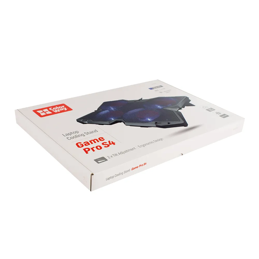 Охолоджуюча пiдставка для ноутбука ColorWay Cooling Game Pro S4, 10-17” (CW-CGPS4) - мініатюра 5