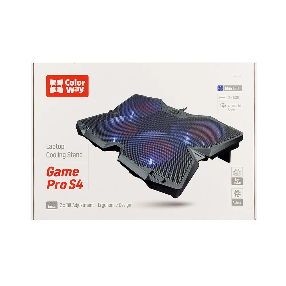 Охолоджуюча пiдставка для ноутбука ColorWay Cooling Game Pro S4, 10-17” (CW-CGPS4) - мініатюра 6