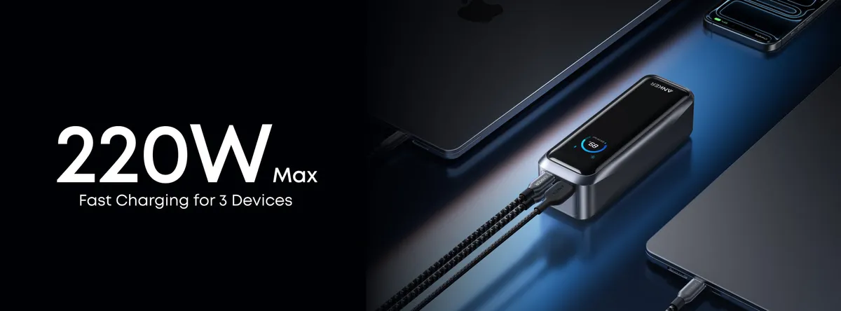 Універсальна мобільна батарея Anker Prime 20000mAh 220W Black (A110BH11) - мініатюра 7