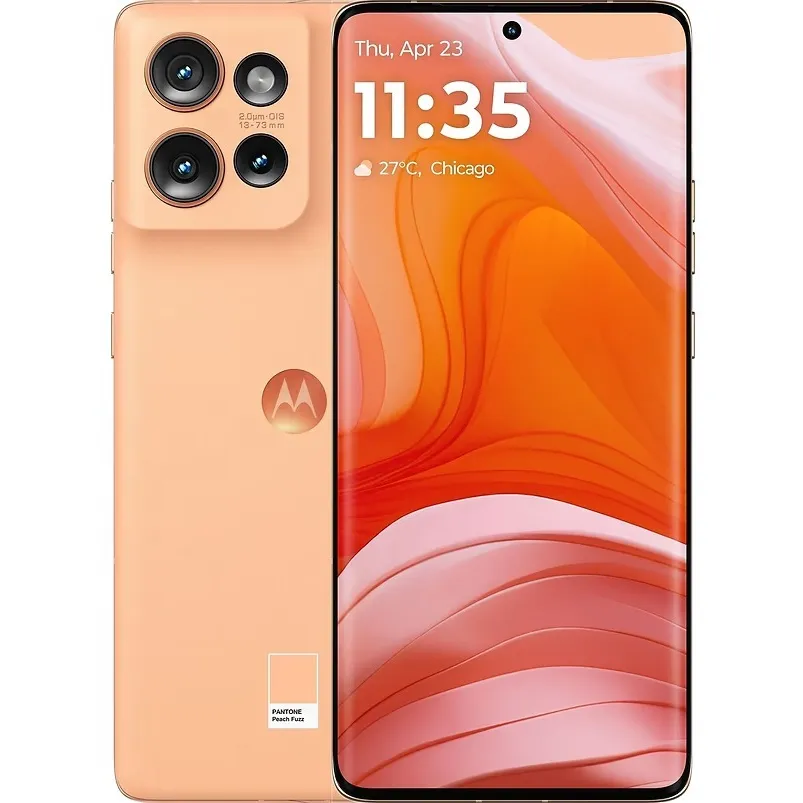 Смартфон Motorola Moto Edge 50 12/512GB Peach Fuzz (PB2U0005PL) - зображення 1